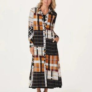 Attitudes by Renee Regular Duster & Sleeveless Maxi Dress Set